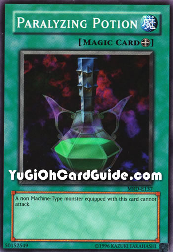 Yu-Gi-Oh Card: Paralyzing Potion