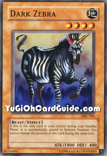 Yu-Gi-Oh Card: Dark Zebra