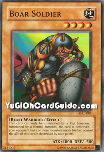 Yu-Gi-Oh Card: Boar Soldier