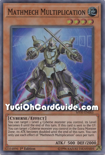 Yu-Gi-Oh Card: Mathmech Multiplication