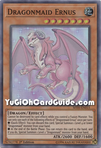 Yu-Gi-Oh Card: Dragonmaid Ernus