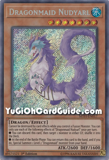 Yu-Gi-Oh Card: Dragonmaid Nudyarl