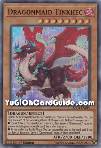Yu-Gi-Oh Card: Dragonmaid Tinkhec