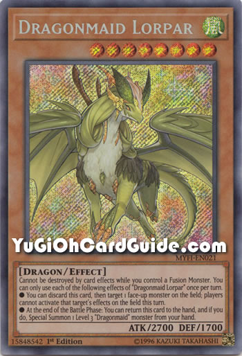 Yu-Gi-Oh Card: Dragonmaid Lorpar