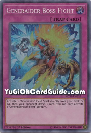 Yu-Gi-Oh Card: Generaider Boss Fight