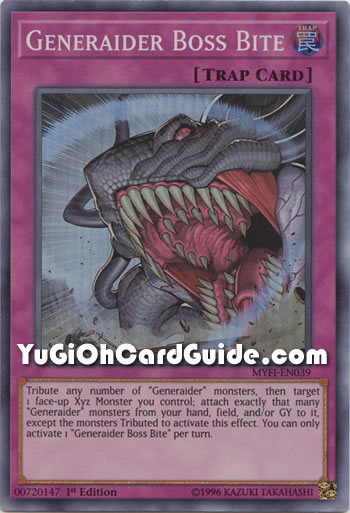 Yu-Gi-Oh Card: Generaider Boss Bite