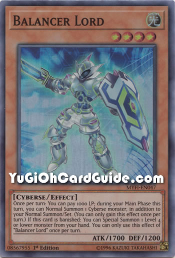 Yu-Gi-Oh Card: Balancer Lord