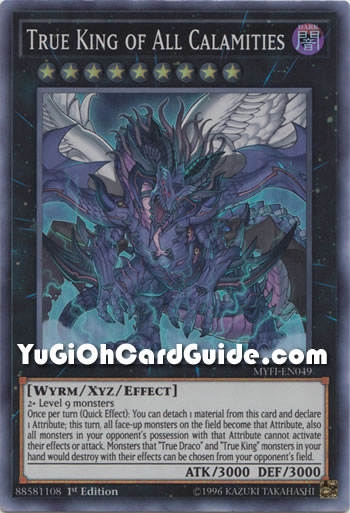 Yu-Gi-Oh Card: True King of All Calamities