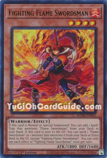 Yu-Gi-Oh Card: Fighting Flame Swordsman