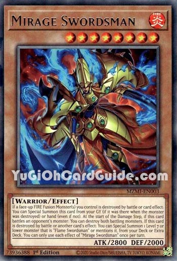 Yu-Gi-Oh Card: Mirage Swordsman