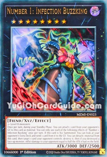 Yu-Gi-Oh Card: Number 1: Infection Buzz King