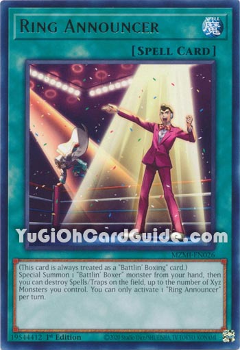 Yu-Gi-Oh Card: Ring Announcer