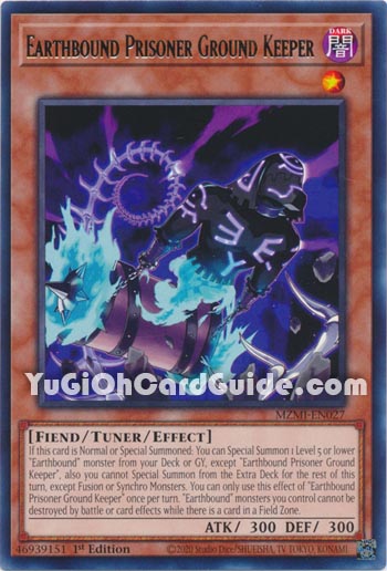 Yu-Gi-Oh Card: Earthbound Prisoner Ground Keeper