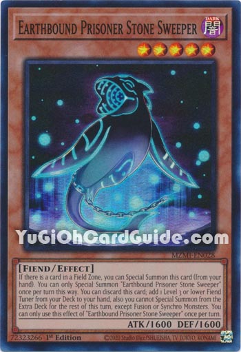 Yu-Gi-Oh Card: Earthbound Prisoner Stone Sweeper