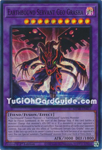 Yu-Gi-Oh Card: Earthbound Servant Geo Grasha