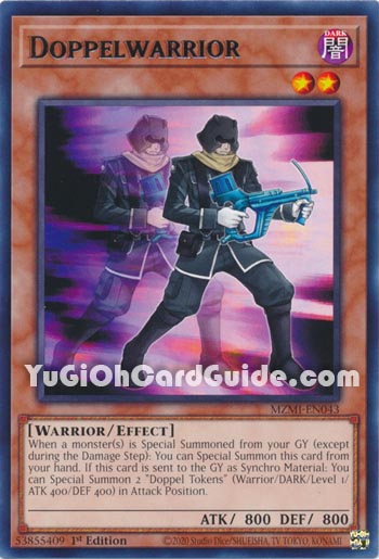 Yu-Gi-Oh Card: Doppelwarrior