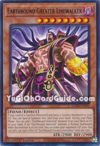 Yu-Gi-Oh Card: Earthbound Greater Linewalker