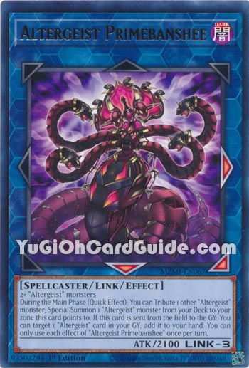 Yu-Gi-Oh Card: Altergeist Primebanshee