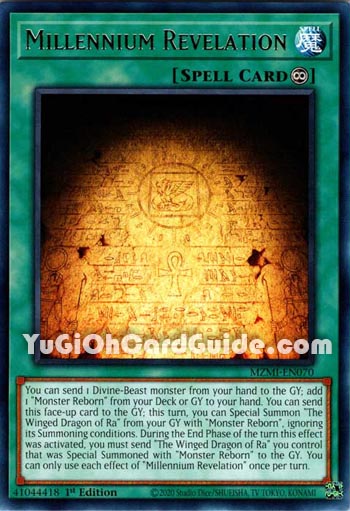 Yu-Gi-Oh Card: Millennium Revelation