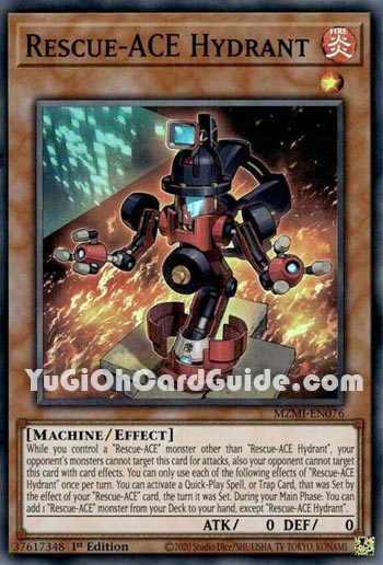 Yu-Gi-Oh Card: Rescue-ACE Hydrant
