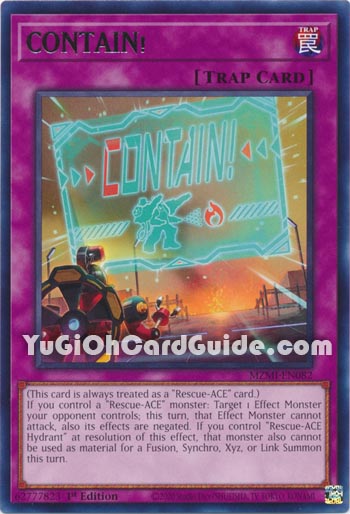 Yu-Gi-Oh Card: CONTAIN!