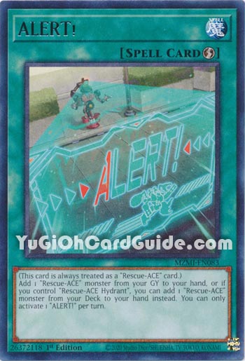 Yu-Gi-Oh Card: ALERT!