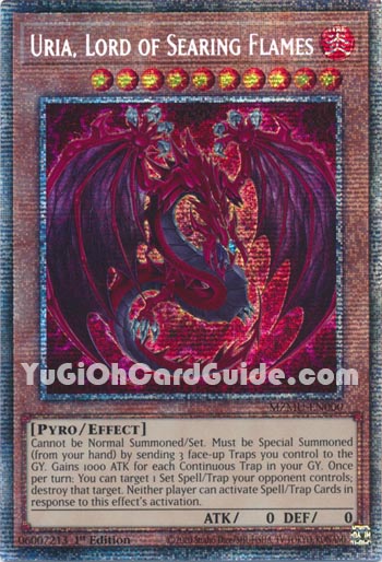 Yu-Gi-Oh Card: Uria, Lord of Searing Flames