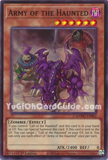 Yu-Gi-Oh Card: Army of the Haunted