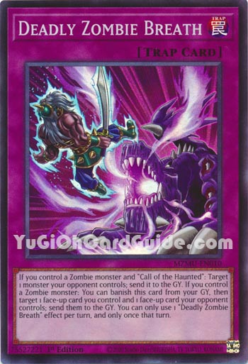 Yu-Gi-Oh Card: Deadly Zombie Breath