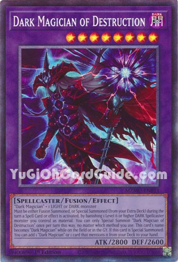 Yu-Gi-Oh Card: Dark Magician of Destruction