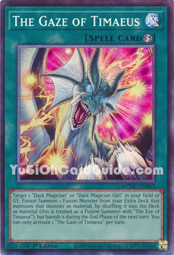 Yu-Gi-Oh Card: The Gaze of Timaeus