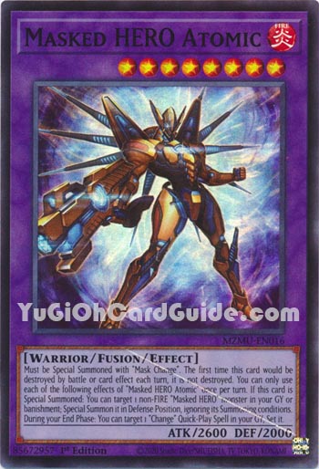 Yu-Gi-Oh Card: Masked HERO Atomic