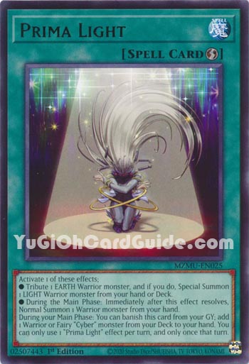 Yu-Gi-Oh Card: Prima Light