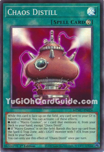 Yu-Gi-Oh Card: Chaos Distill