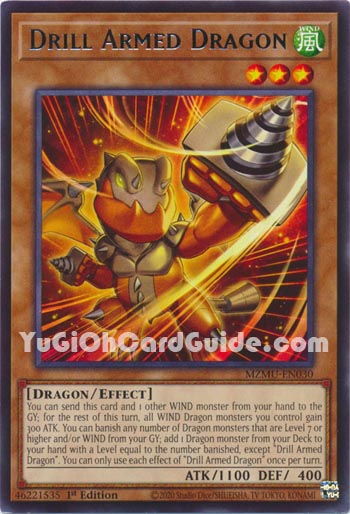 Yu-Gi-Oh Card: Drill Armed Dragon