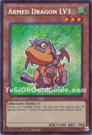 Yu-Gi-Oh Card: Armed Dragon LV3