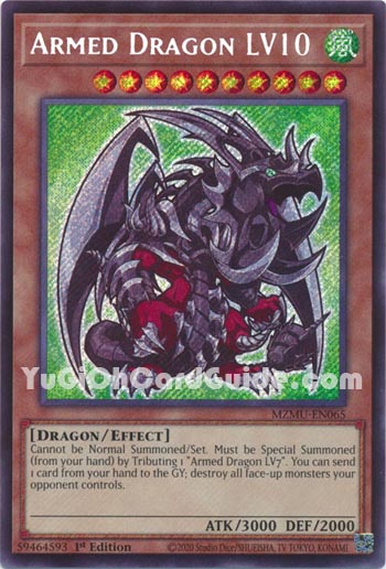 Yu-Gi-Oh Card: Armed Dragon LV10