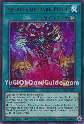 Yu-Gi-Oh Card: Secrets of Dark Magic