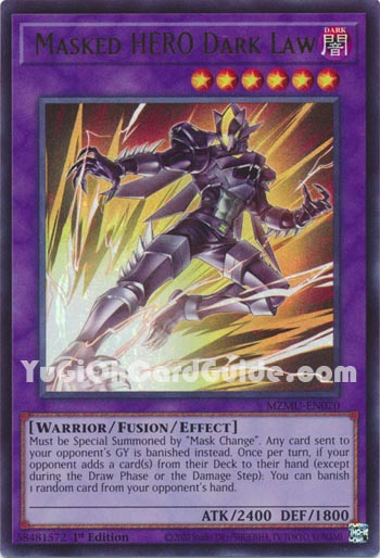 Yu-Gi-Oh Card: Masked HERO Dark Law