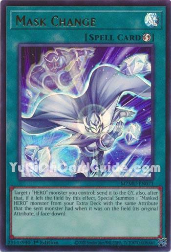 Yu-Gi-Oh Card: Mask Change