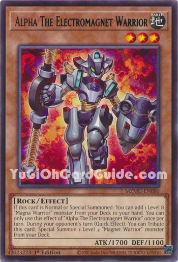 Yu-Gi-Oh Card: Alpha The Electromagnet Warrior