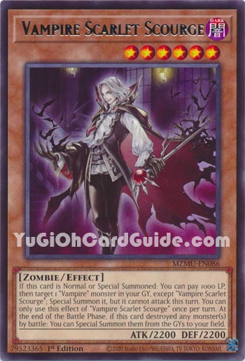 Yu-Gi-Oh Card: Vampire Scarlet Scourge