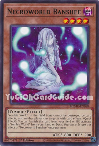 Yu-Gi-Oh Card: Necroworld Banshee