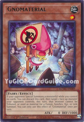 Yu-Gi-Oh Card: Gnomaterial