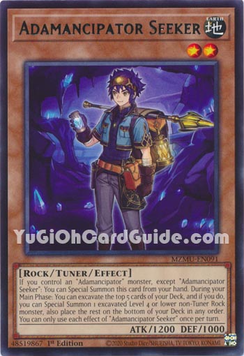 Yu-Gi-Oh Card: Adamancipator Seeker