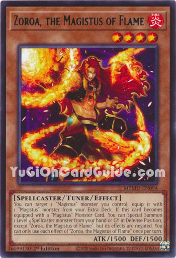 Yu-Gi-Oh Card: Zoroa, the Magistus of Flame