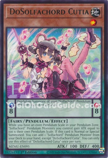 Yu-Gi-Oh Card: DoSolfachord Cutia