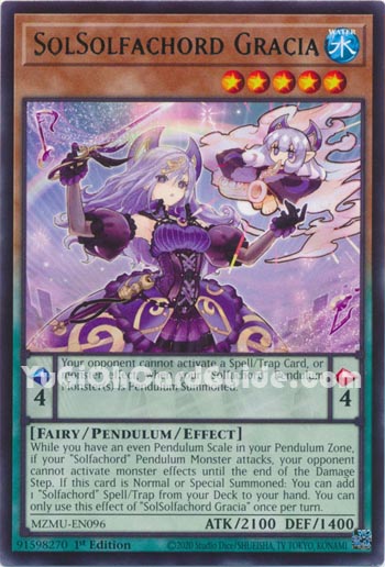 Yu-Gi-Oh Card: SolSolfachord Gracia