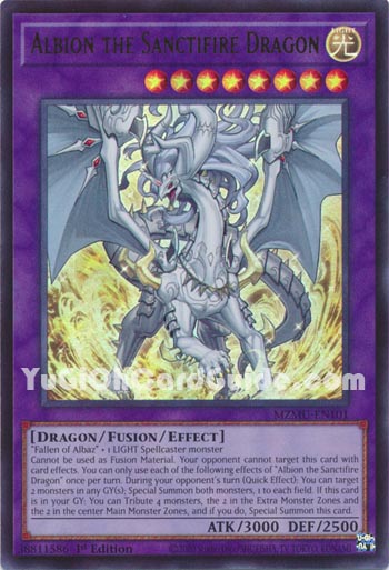 Yu-Gi-Oh Card: Albion the Sanctifire Dragon