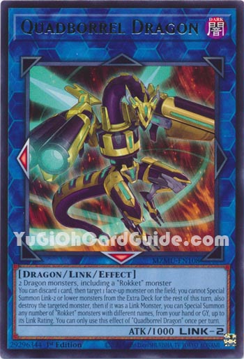 Yu-Gi-Oh Card: Quadborrel Dragon